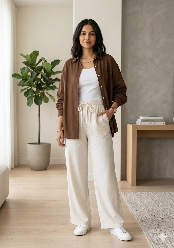 Women Shirt Brown